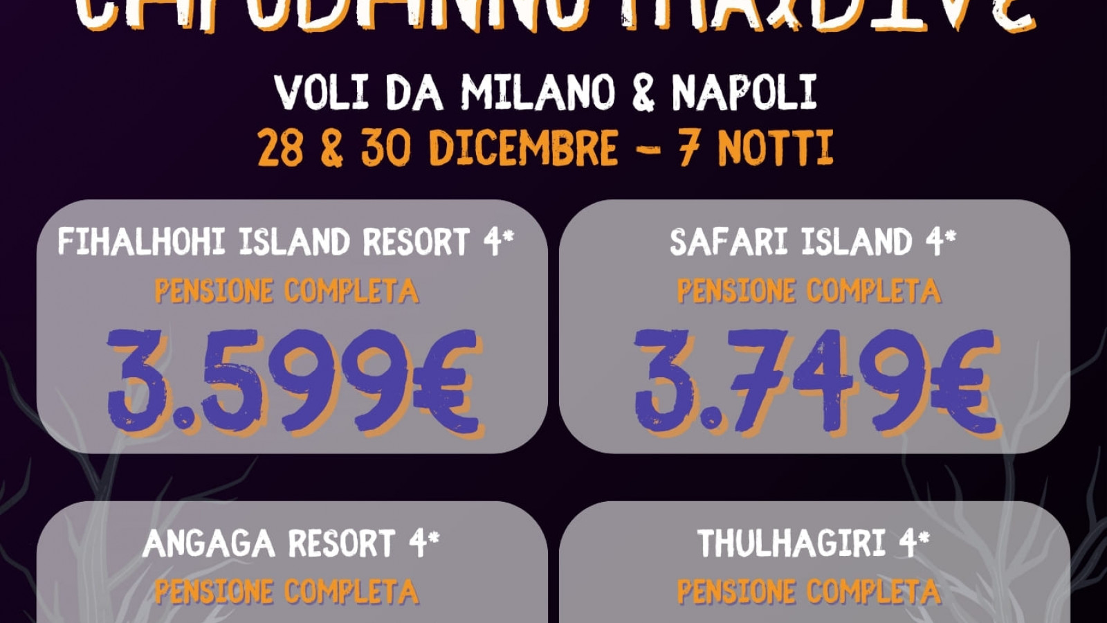 2025 maldive capodanno halloween IN32