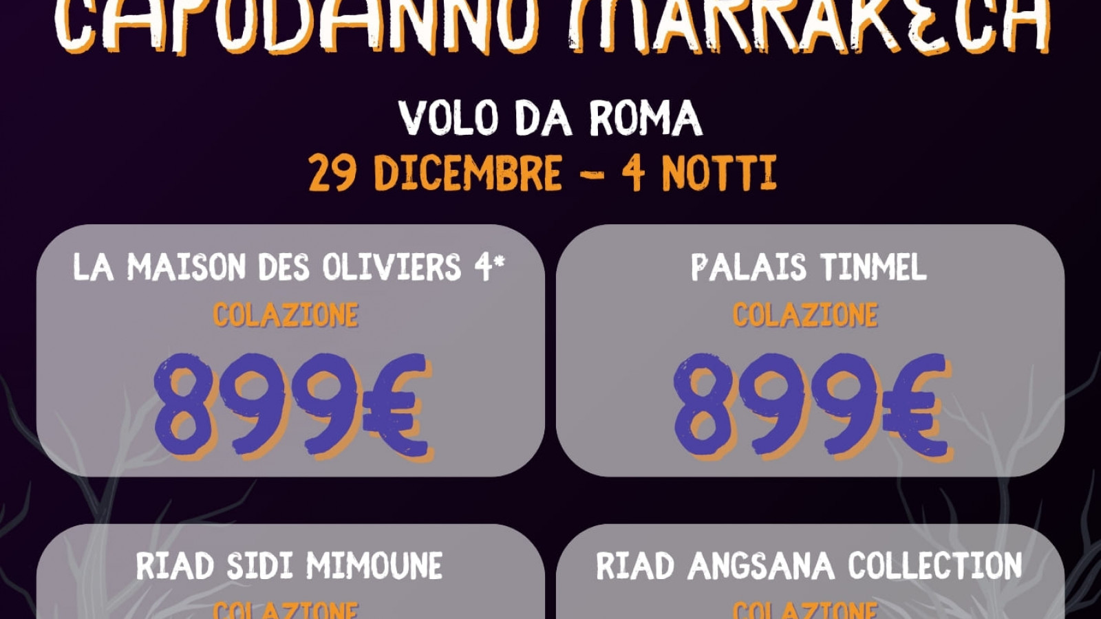 2025 marrakech capodanno halloween roma IN32