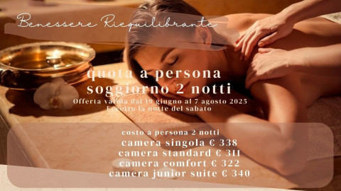 2025 hotel 2 mari benessere riequilibrante 2 notti IN32