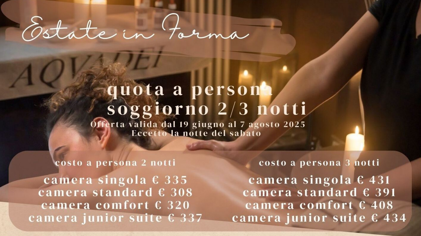 2025 hotel 2 mari estate in forma 2 3 notti IN32